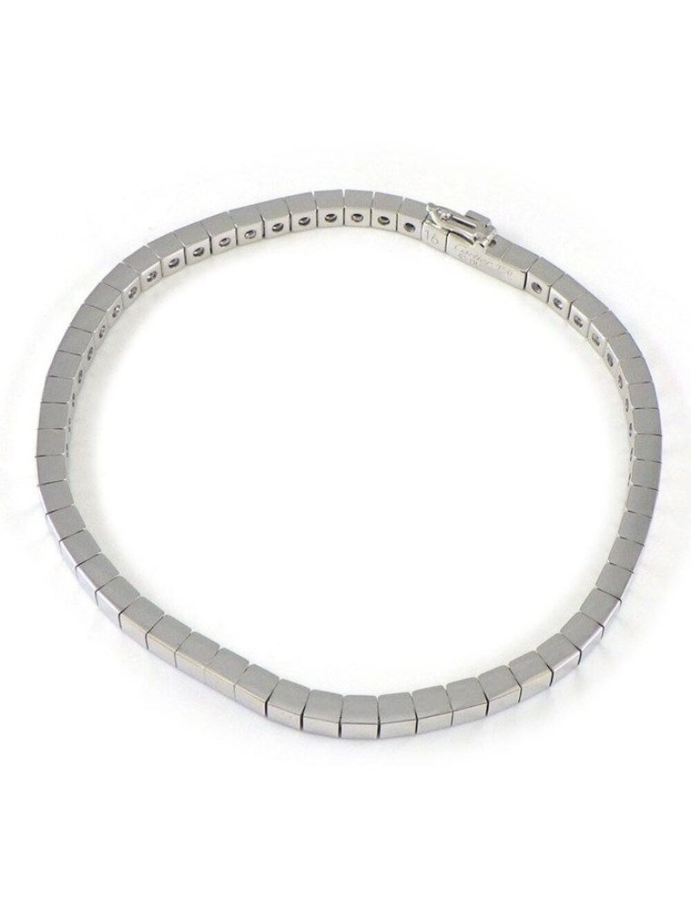 Cartier Bracelet Lanier Logo 18K White Gold 16